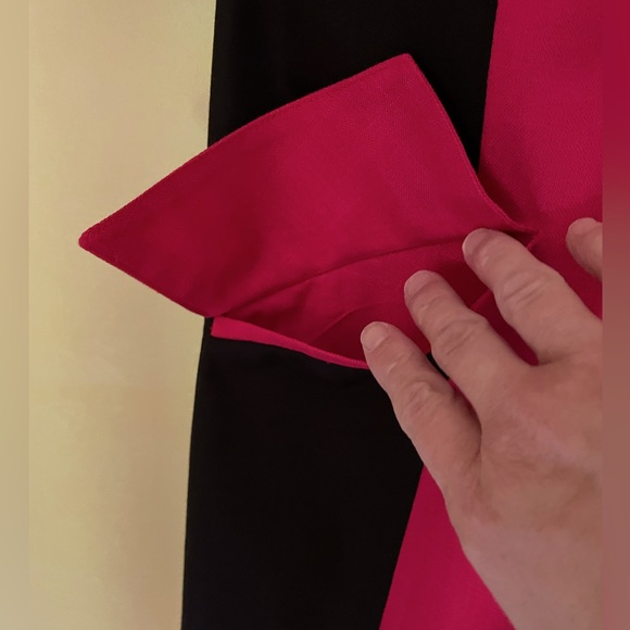 Vintage hot Pink and black dress suit by Braemar. Very professional. Size 12. - Picture 6 of 11